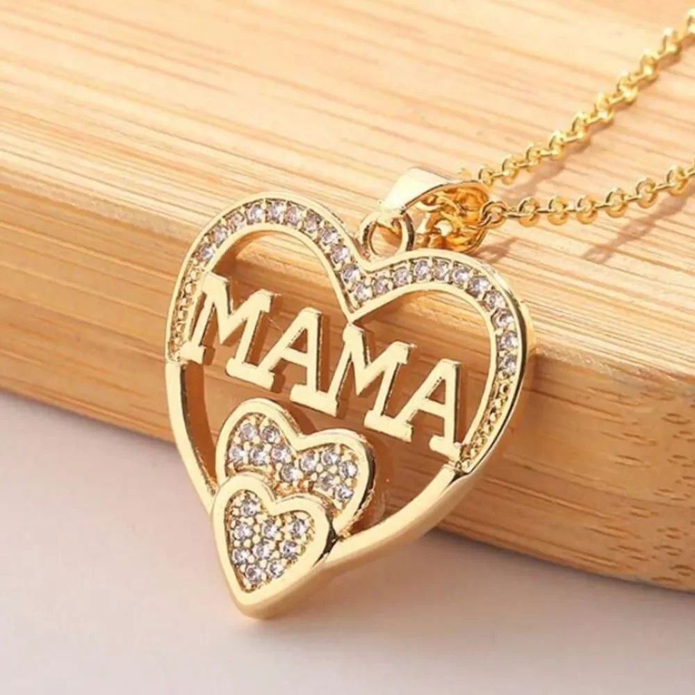 3for$20 1pc Simple & Elegant Women's Mom Pendant Necklace mother  Day